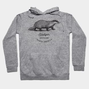 Honey Badger Retro Vintage Animal Fauna Hoodie